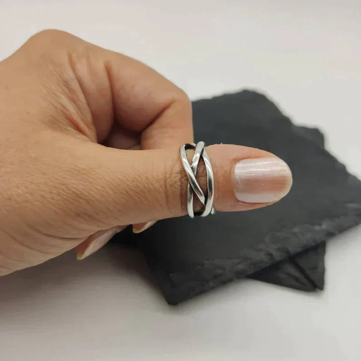 Ρυθμιζόμενο Παχύ Δαχτυλίδι από Ασήμι