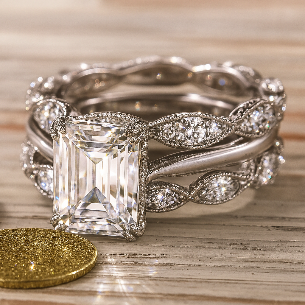 Λαμπερός Δακτύλιος σε Vintage Ασημί